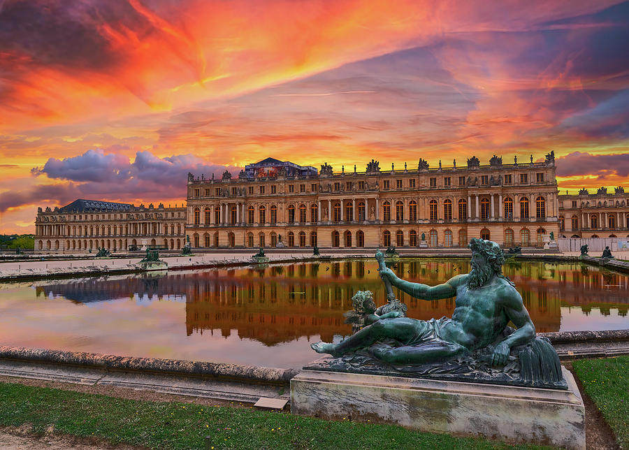 palace of versailles paris france at sunset john twynam