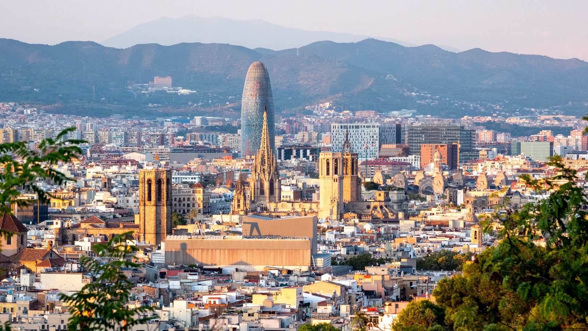 Barcelona city view