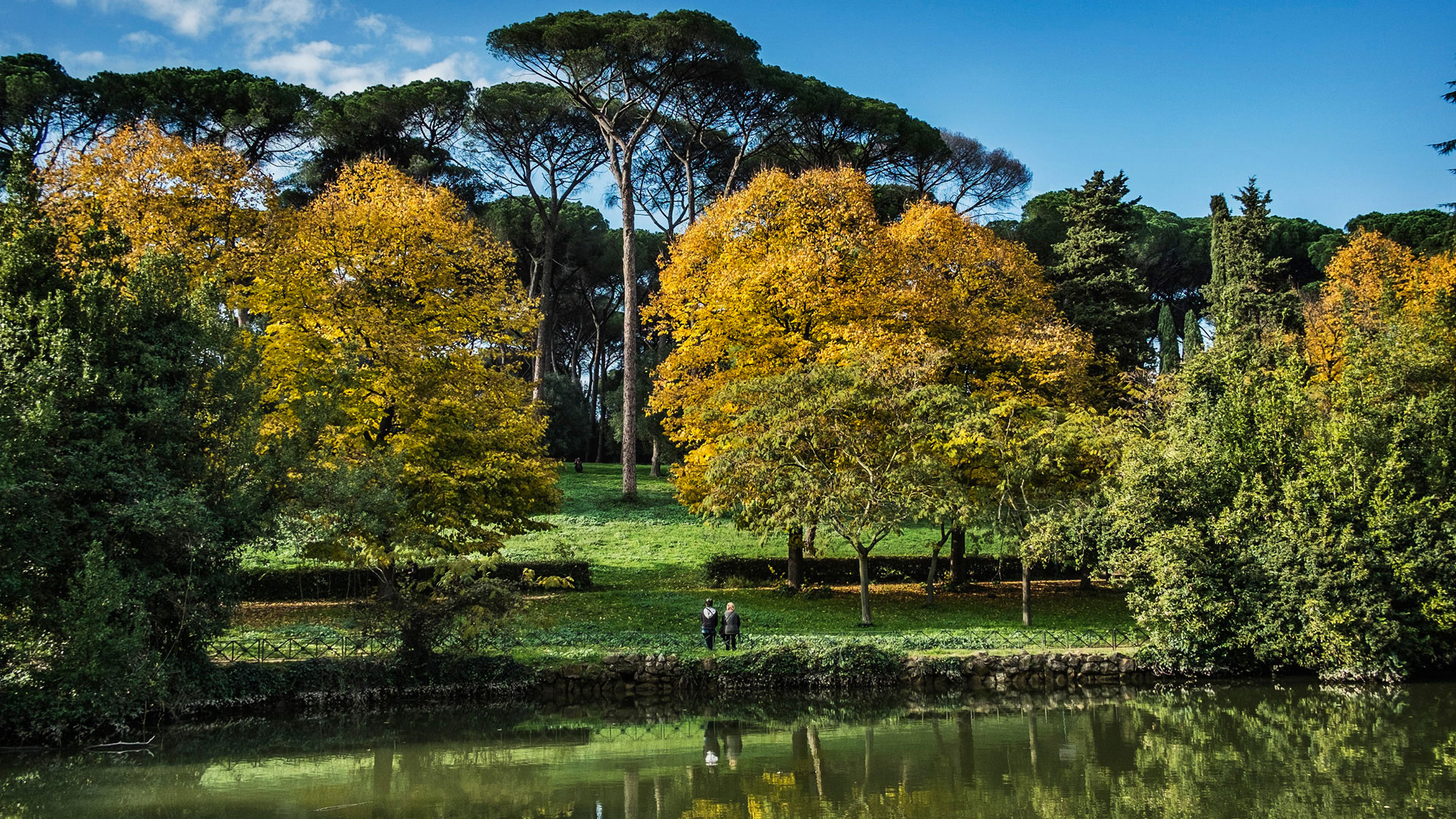 Villa Borghese autumn Rome