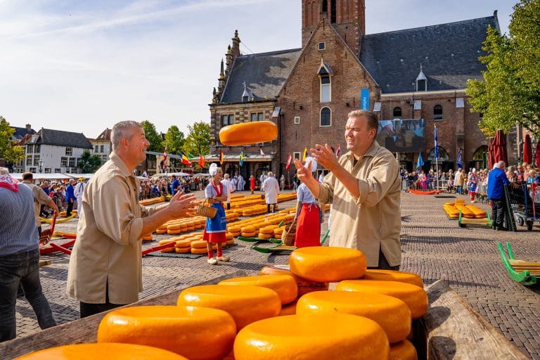 Chợ phô mai Alkmaar: Điểm hẹn ẩm thực giữa lòng Hà Lan cổ kính