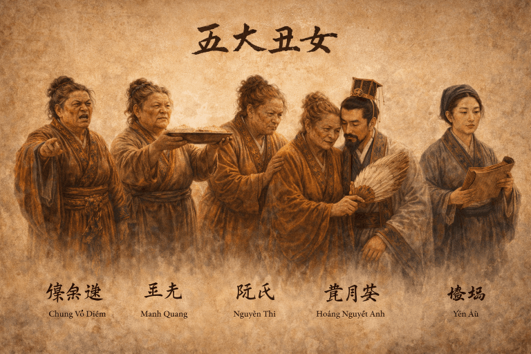 Nhan sắc bị lãng quên, trí tuệ được ghi danh: “Ngũ đại xú nữ” trong lịch sử Trung Hoa cổ đại