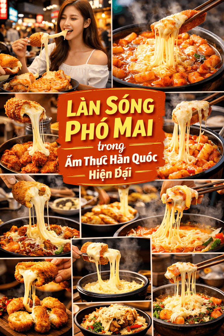 Làn sóng phô mai trong ẩm thực Hàn Quốc hiện đại