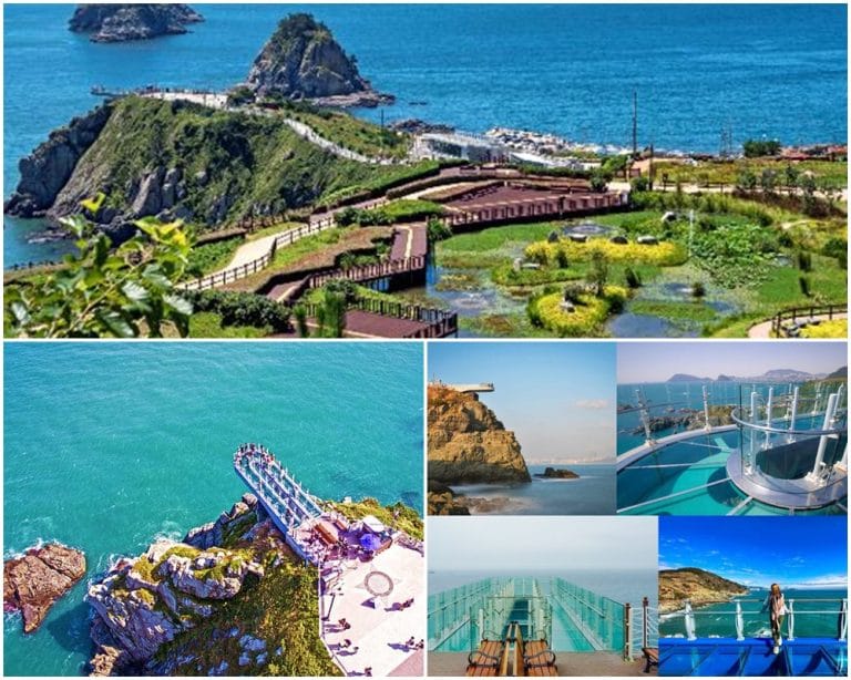 Ngắm trọn sắc xanh Busan từ Oryukdo Skywalk huyền thoại