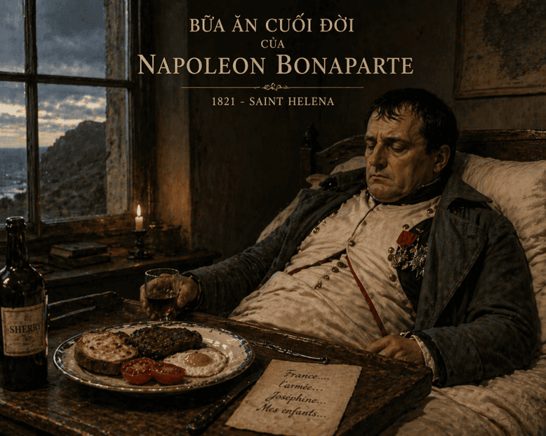 Sự thật ít ai biết về bữa ăn cuối đời của Napoleon Bonaparte
