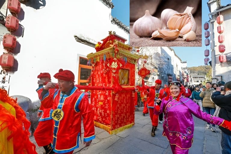 Tỏi – biểu tượng may mắn trong sính lễ của người Khách gia ở Trung Quốc